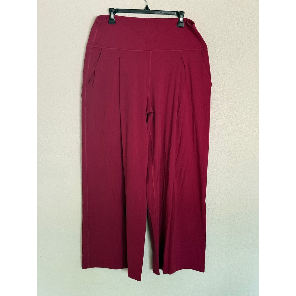 Lululemon Align Palazzo Pant Regular Magenta Smoke red Wide Leg Nulu Size 14
